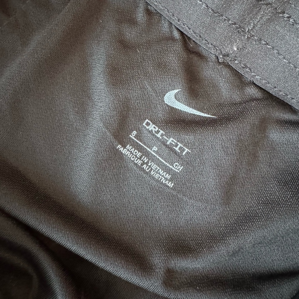 Nike Dri-Fit Black Running Shorts Zip Pocket Athletic Workout Size S - Picture 6 of 6
